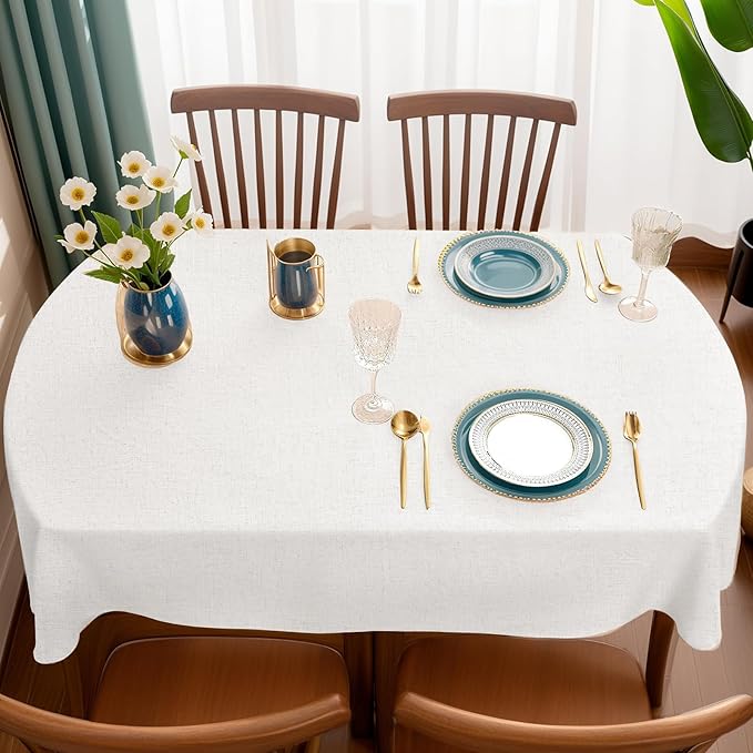 Oval Tablecloth 52 x 70 ，Oval Table Table Cloth，Dining Rooms and Gatherings (52 "X70)