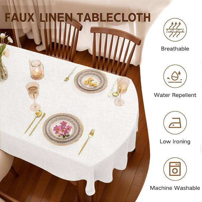 Oval Tablecloth 52 x 70 ，Oval Table Table Cloth，Dining Rooms and Gatherings (52 "X70)
