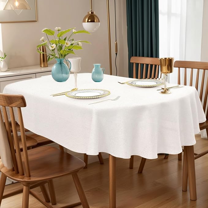 Oval Tablecloth 52 x 70 ，Oval Table Table Cloth，Dining Rooms and Gatherings (52 "X70)