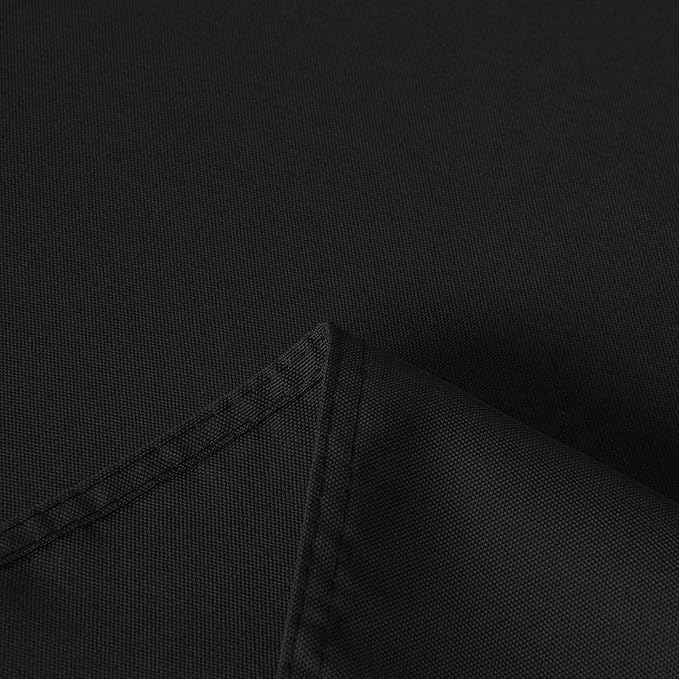 Rectangle Tablecloth - 60 x 84 Inch - Stain and Wrinkle Resistant Washable Polyester Table Cloth, Decorative Fabric Table Cover for Dining Tables, Buffet Parties and Camping, Black